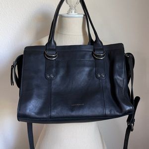 NEW Lucky Brand black leather shoulder crossbody